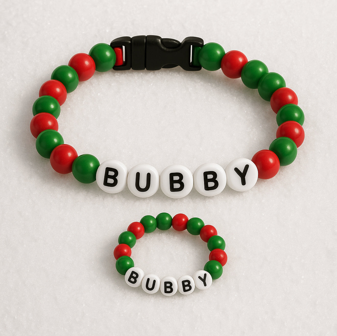 Christmas BFF Dog Collar+ Matching Bracelet